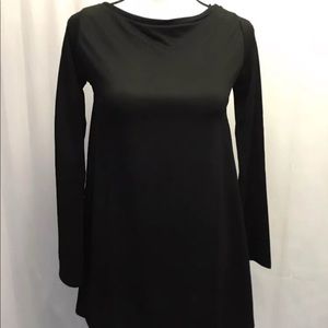 Zara black mini dress with bell sleeves small